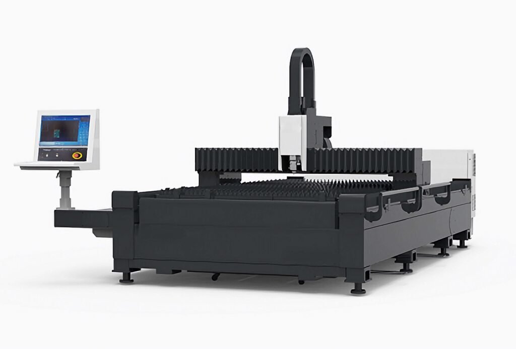 Single-bed-fiber-laser-cutting-machine